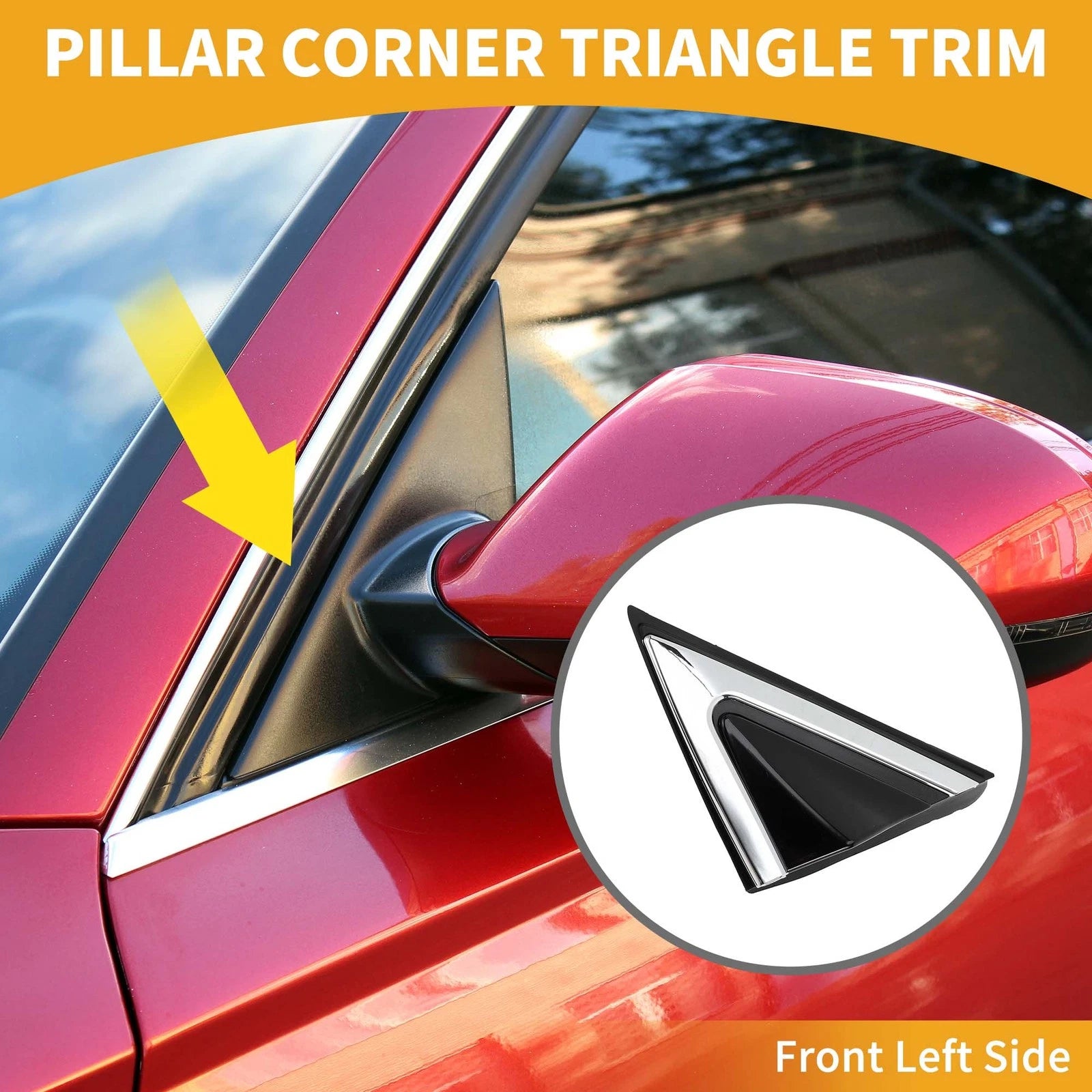 Front Left Side Pillar Corner Triangle Trim for Hyundai Santa Fe (2013–2016)