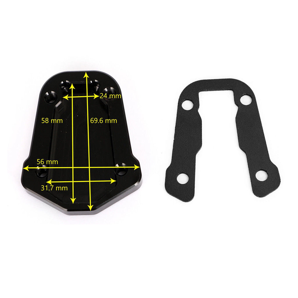 Kickstand Enlarger Plate Pad for Honda CRF300L CRF300 Rally (2021–2022) U8 T9