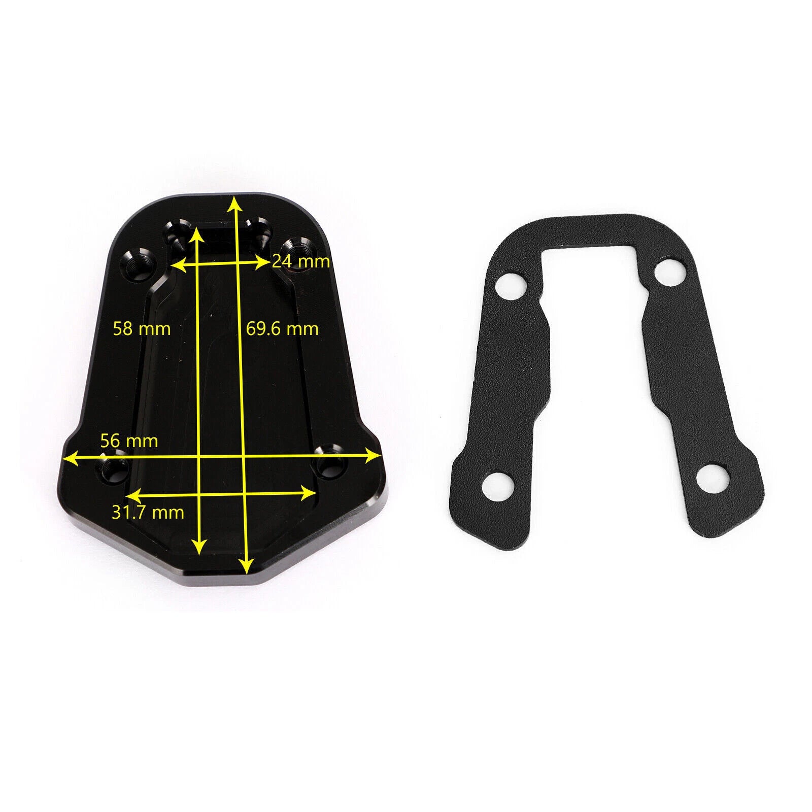 Kickstand Enlarger Plate Pad for Honda CRF300L CRF300 Rally (2021–2022) U8 T9
