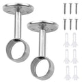 2X Stainless Steel Brackets for Curtain Installation