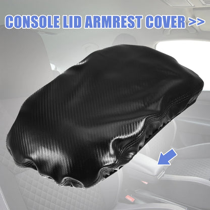 Armrest Box Cover Faux Leather for Mazda CX-30 (2020–2025) Full Carbon Fiber