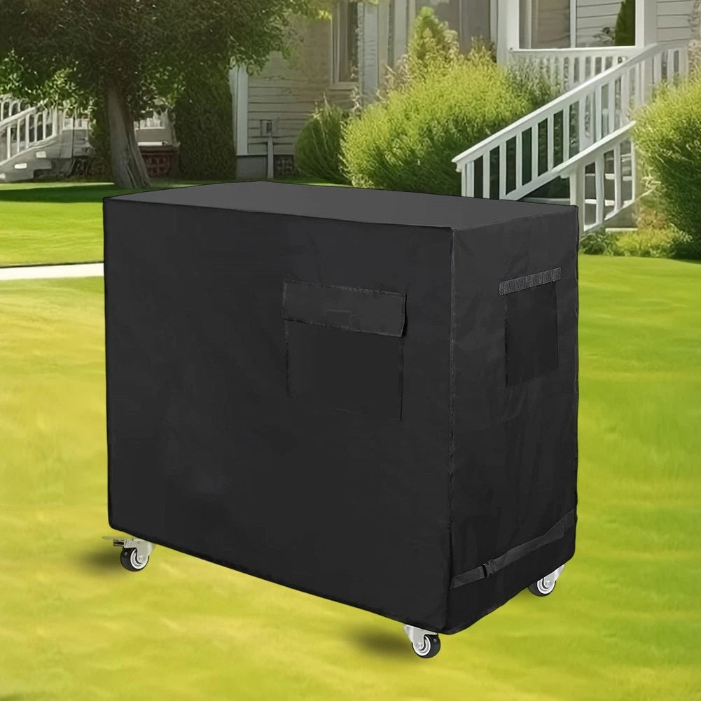 Rolling Cooler Cover for 80 Quart Cooler - Black Waterproof, Air Vents, Handles