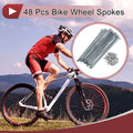 Bike Wheel Spokes 185mm Replacement Set for 10G Bicycle Wheels (—)