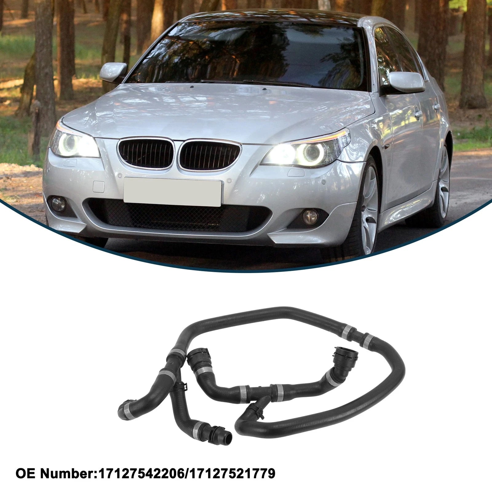 Radiator Hose Rubber Coolant Hose for BMW 5 Series (2005–2006)