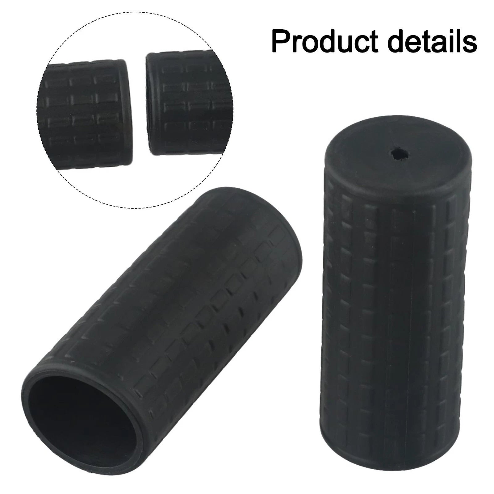 2Pcs Rubber Handles for 122x42mm
