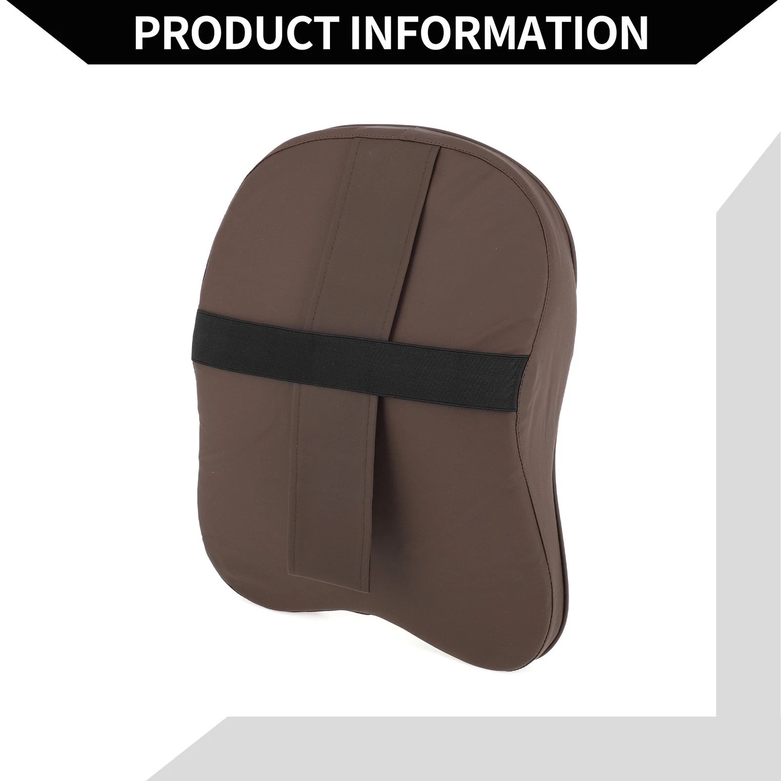 Car Seat Headrest Pillow for Neck Back (Terylene Memory Foam, Coffee)