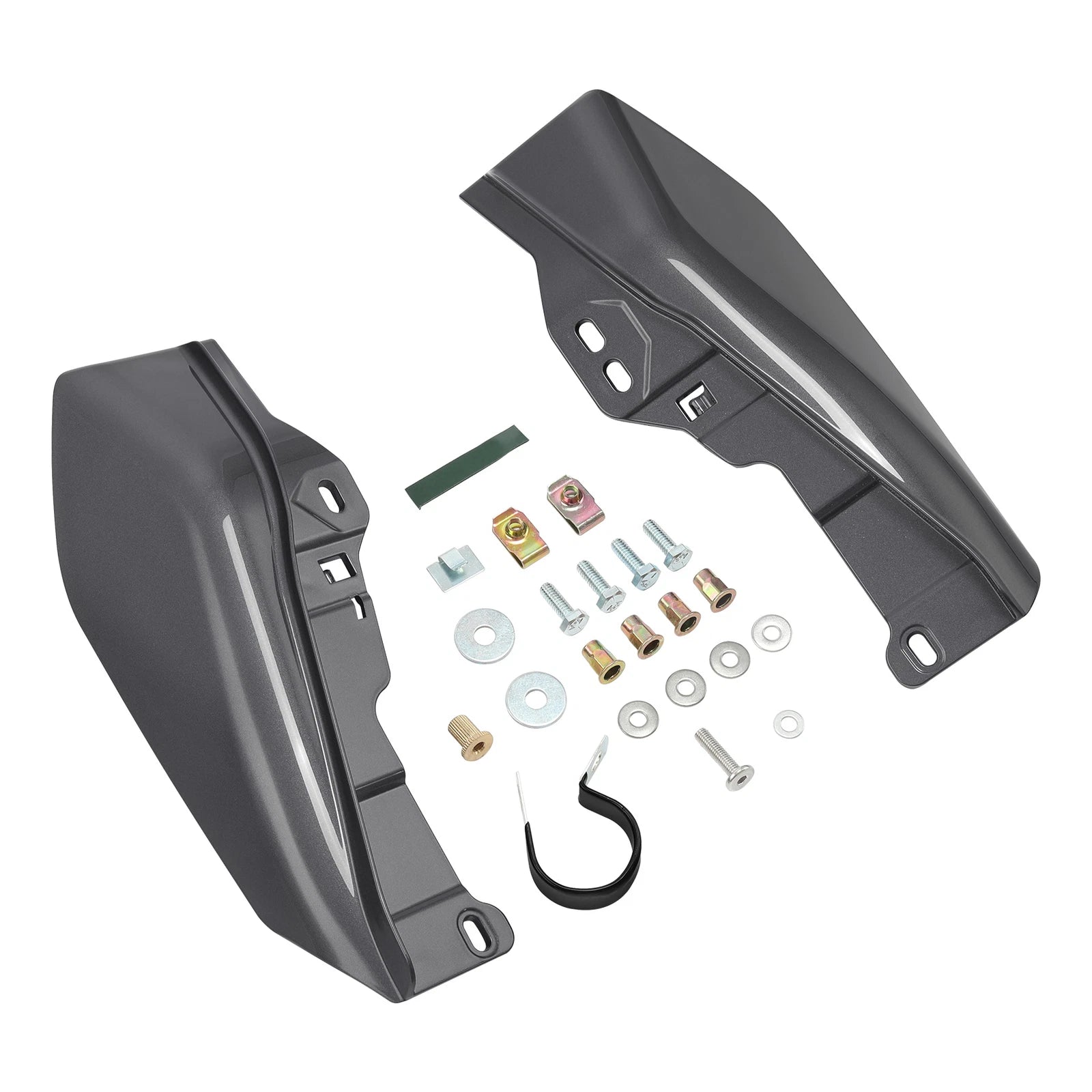 Mid Frame Deflectors for Harley Road Glide (2009–2024) Gauntlet Gray Metallic