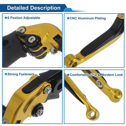 Adjustable Brake Clutch Levers for Kawasaki Vulcan S 650 (2015–2023) 1 Pair