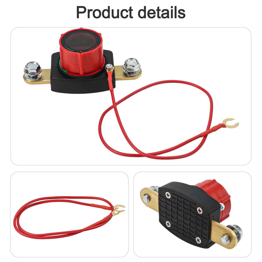 Main Circuit Breaker Switch with Voltmeter for Vehicle Electrical Systems