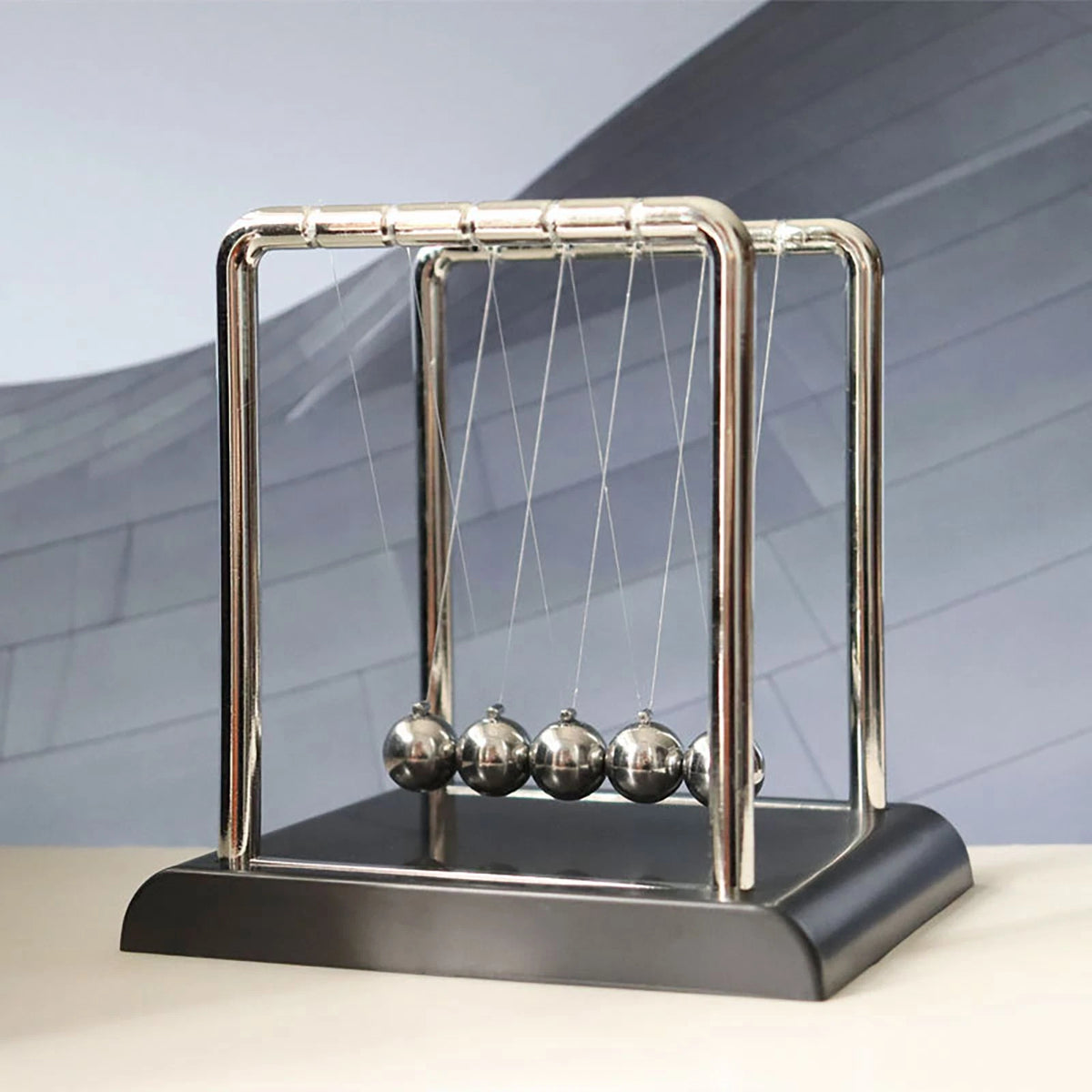 Newton's Cradle Metal Pendulum Balls for Desk Table Mini Size