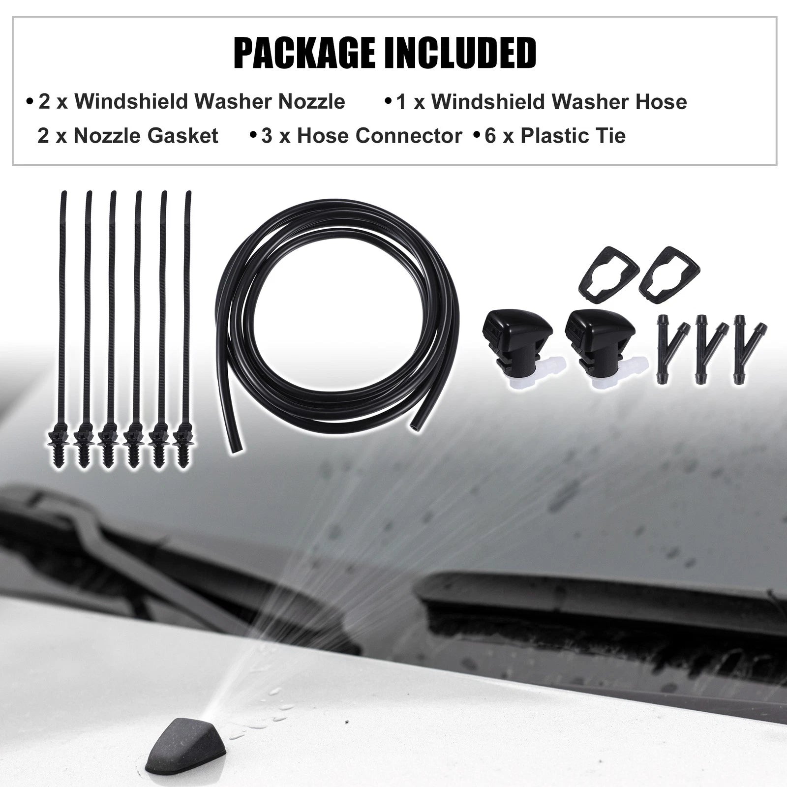 Windshield Washer Nozzle Spray Front Replacement for Dodge Durango (2011–2019)