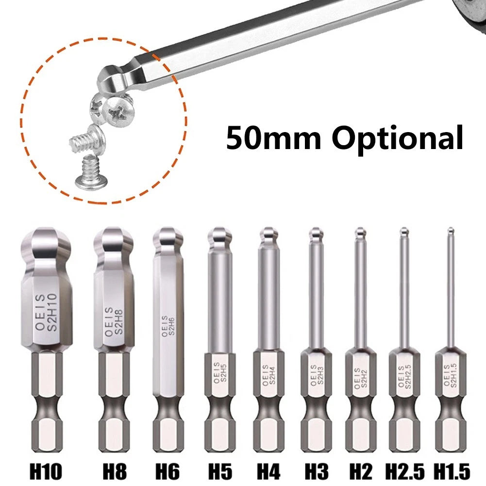 Hex Ball End Screwdriver Bit for (Alloy Steel)