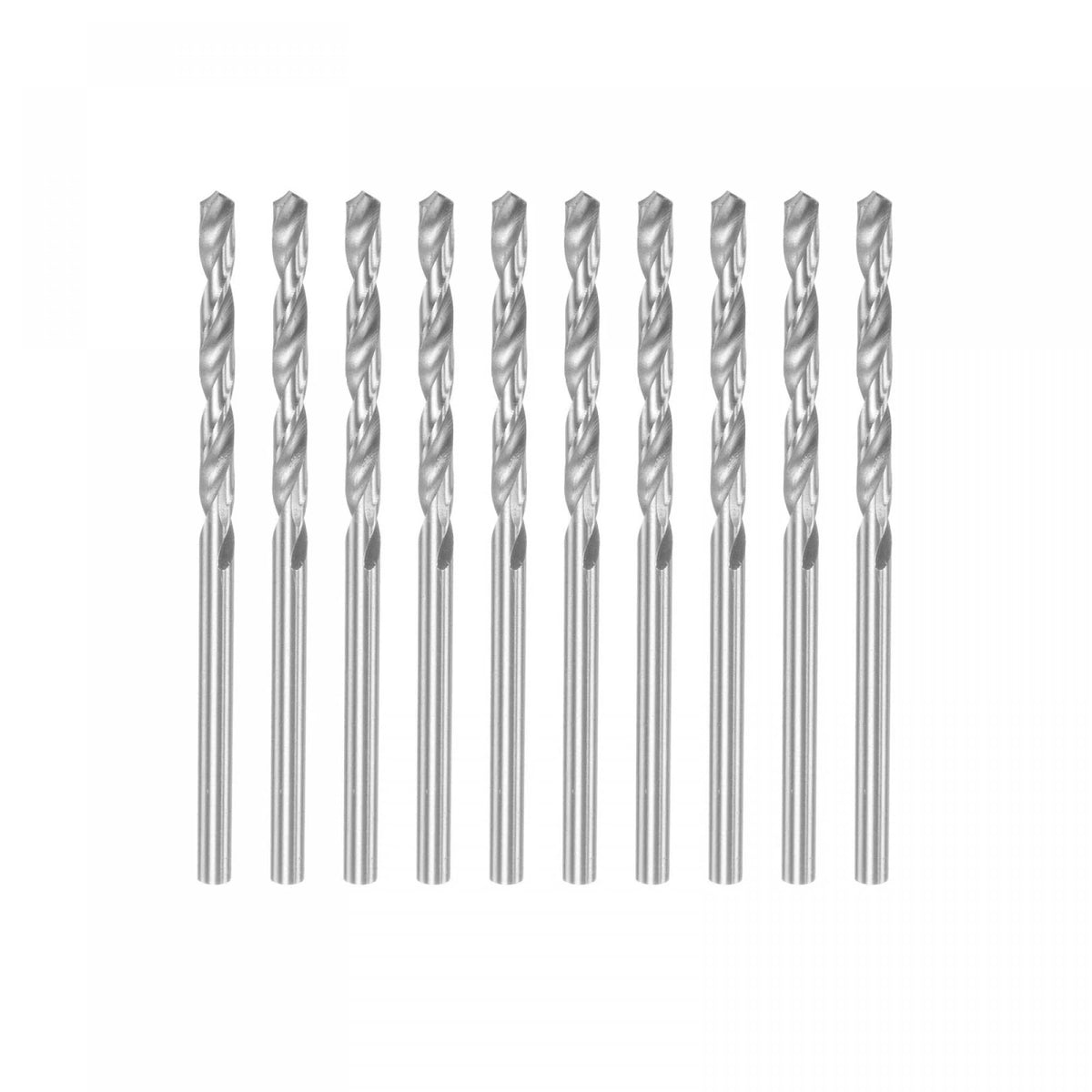 3.0 mm HSS Drill Bits Set of 10 - Fully Ground, Split Point, 60mm Length