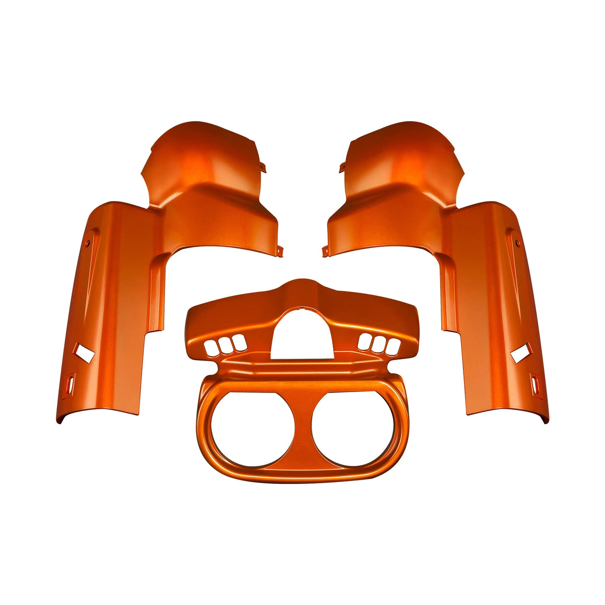 Instrument Housing for Harley Road Glide (2015–2023) Scorched Orange/Black Denim