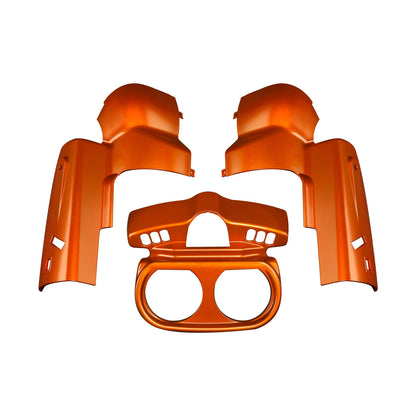 Instrument Housing for Harley Road Glide (2015–2023) Scorched Orange/Black Denim
