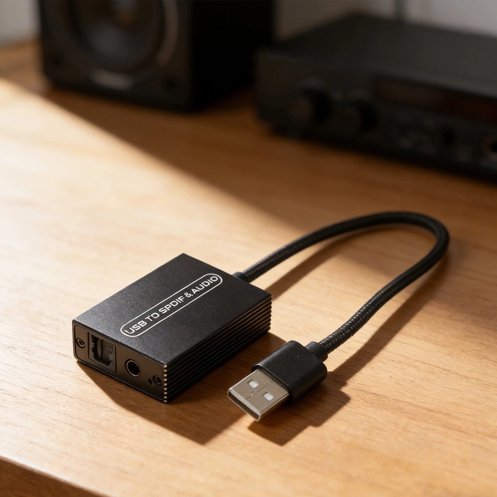USB Audio Converter for Gaming Computers and Speakers (3.5mm, Optical)