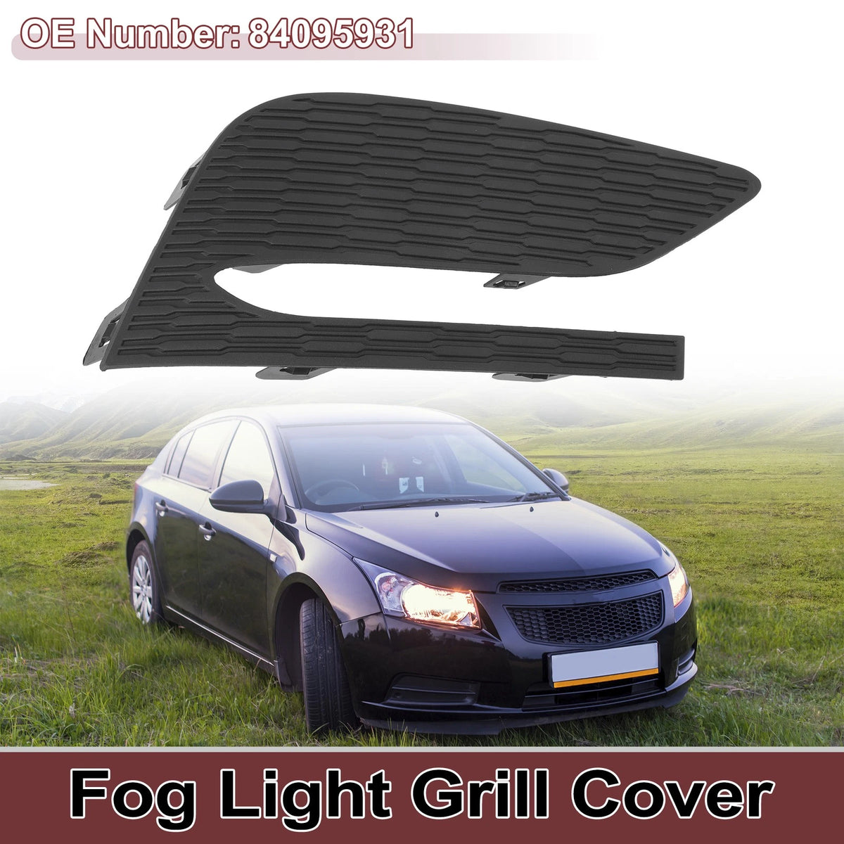 Front Right Fog Light Grill Replacement for Chevy Cruze (2016–2018)