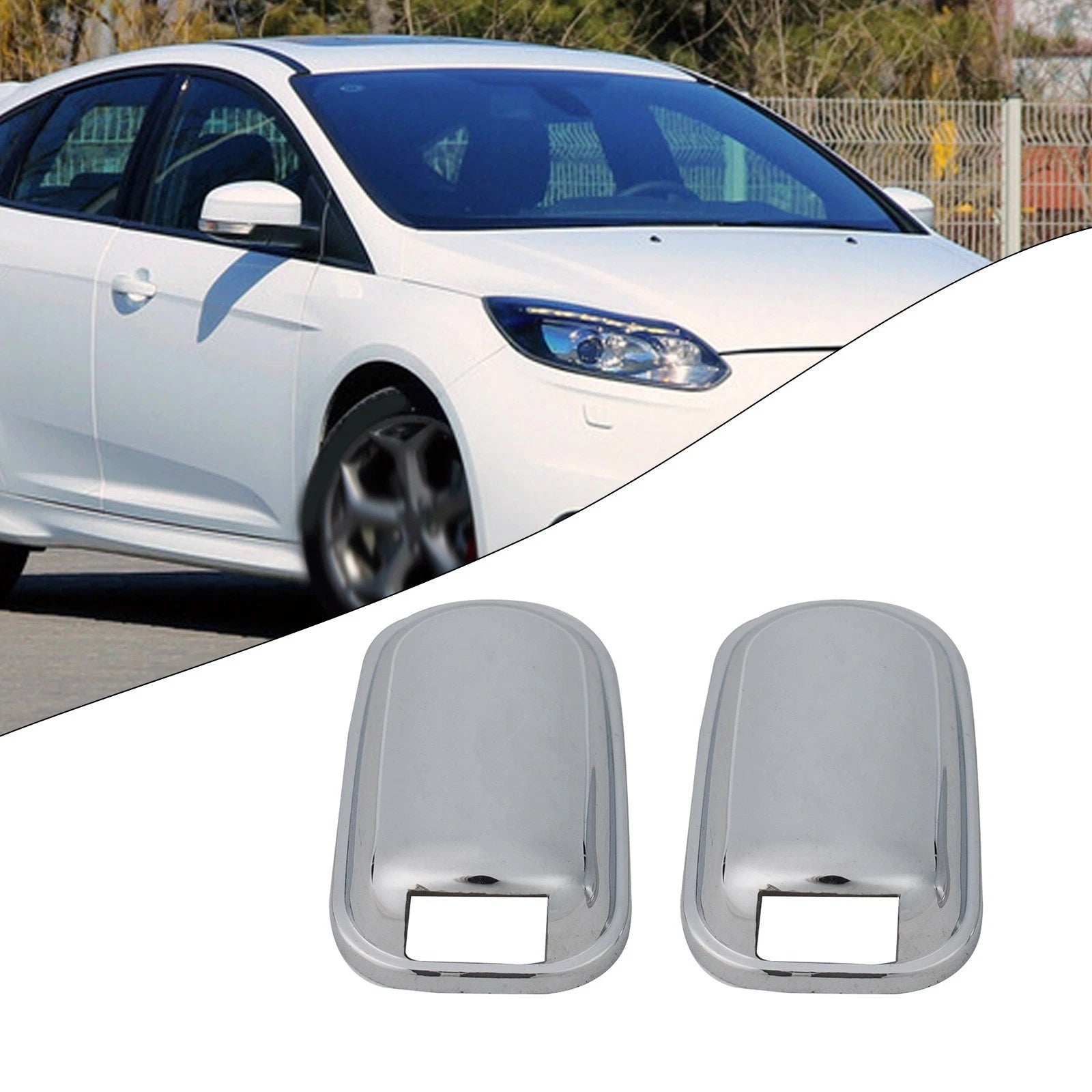 Water Jet Cover for Ford Focus (2012–2018) ABS Plastic Windshield Washer Cap