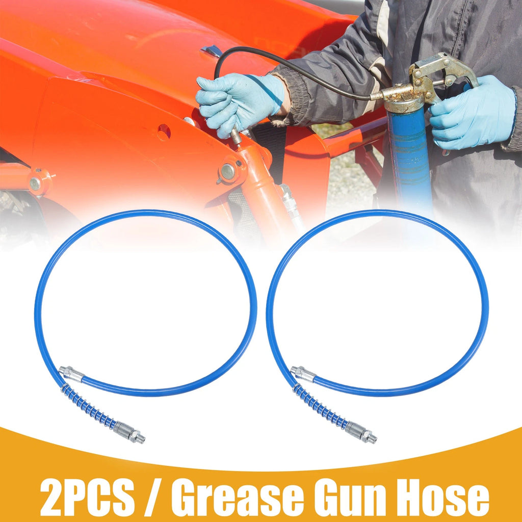 Grease Gun Extension Hose 1/8 NPT Universal 37 Inch for Trailer Use (2 Pack)