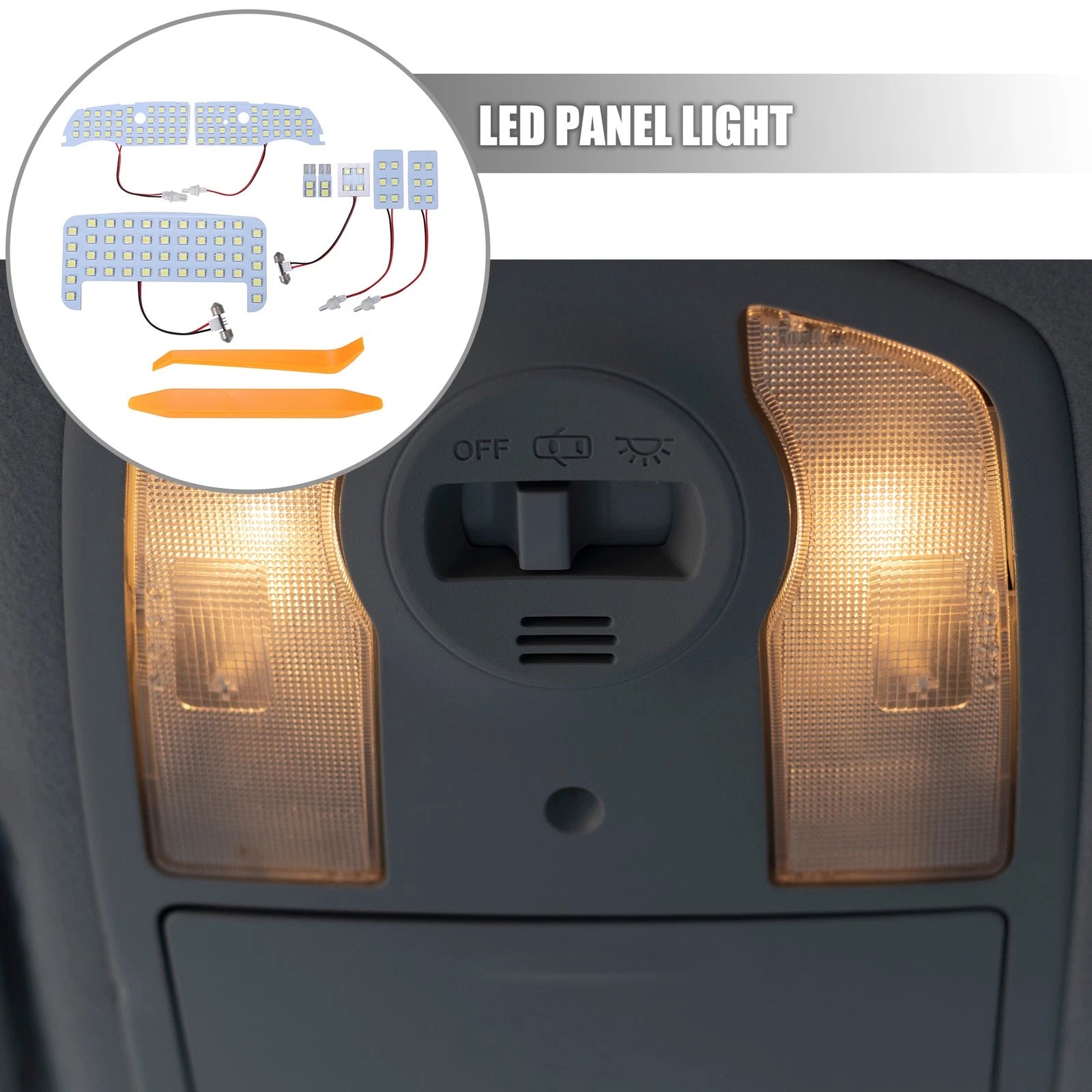 Interior Dome Light 6000K Replacement Set for Toyota Prius (2010–2015)