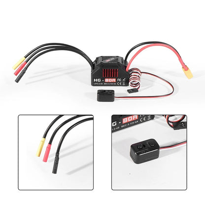 80A Brushless Motor ESC for 1/10 Scale RC Vehicle (Drag Brake Adjustment)