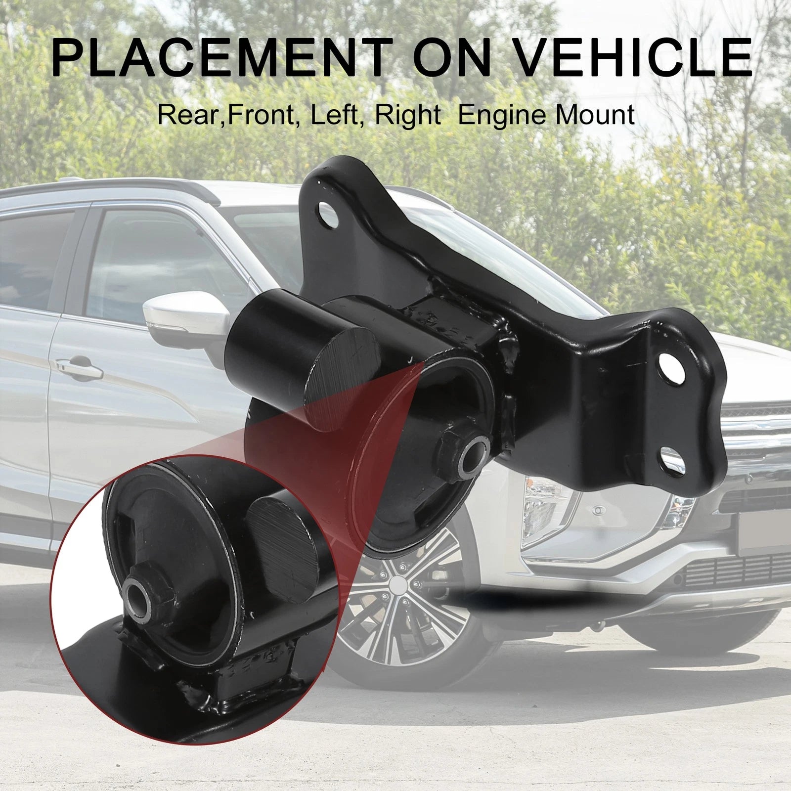 Engine Motor Trans Mount Set Replacement for Mitsubishi Lancer 2.0L (2002–2007)