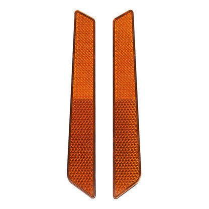 Saddlebag Latch Cover Reflectors Orange for Harley Road King Glide (2014–2023)