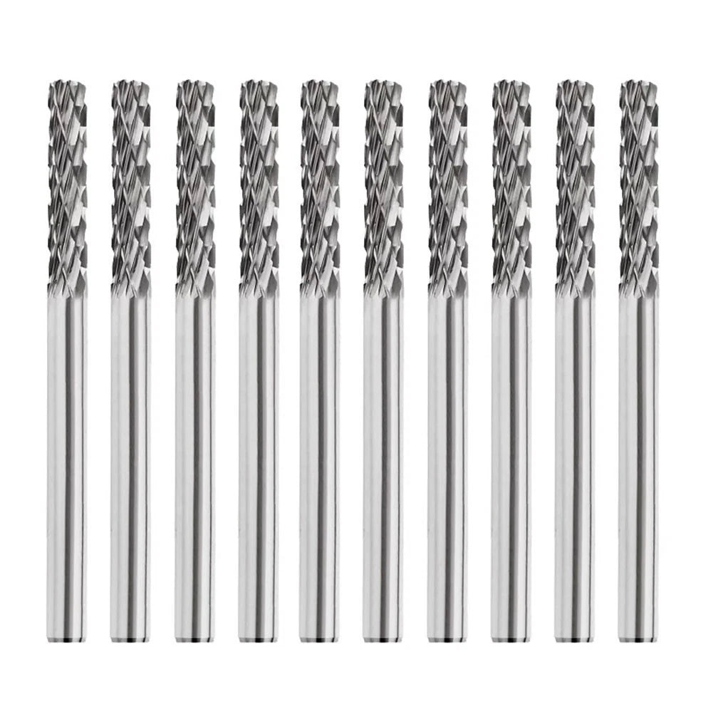 10PCS Carbide Rotary File Set C Type Shank Tungsten Steel Cutter