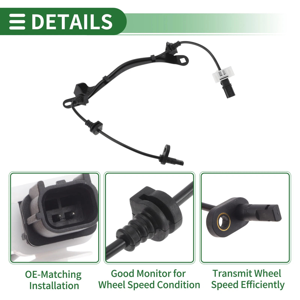 ABS Wheel Speed Sensor No. 57475T4NH01 for Honda Jade FR1 (2013–2019)