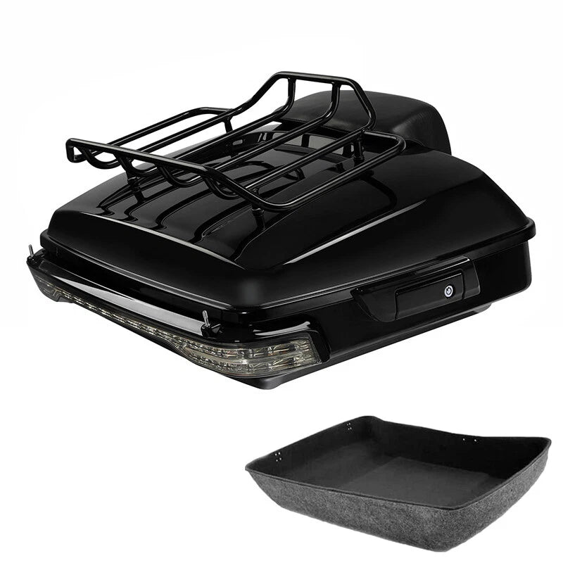 Chopped Trunk Backrest Rack Light for Harley Touring Road Glide (2014–2026)