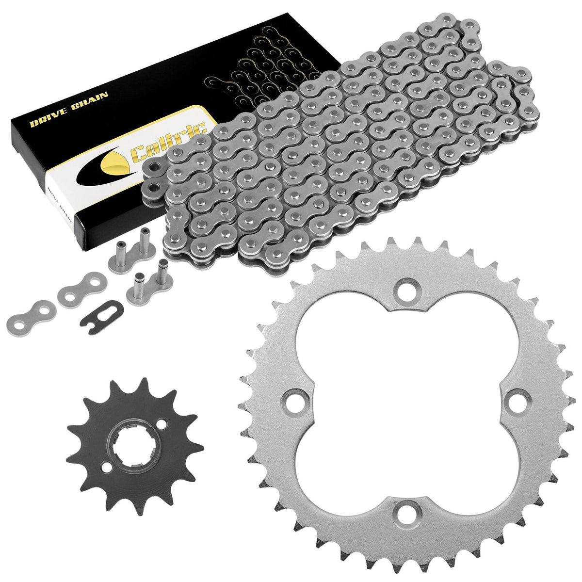 Caltric Drive Chain and Sprocket Replacement for Honda FourTrax TRX250R (1988–1989)