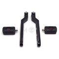 Black Skull Heel Toe Shift Levers w/ Pegs for Harley Electra Glide (1988–2017)