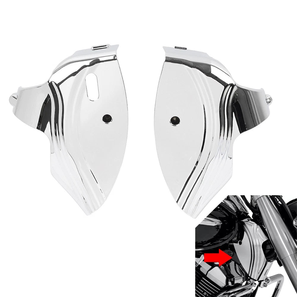 Front Fork Upper Frame Neck Cover for Yamaha XVS V Star 950 (2009–2015) Chrome