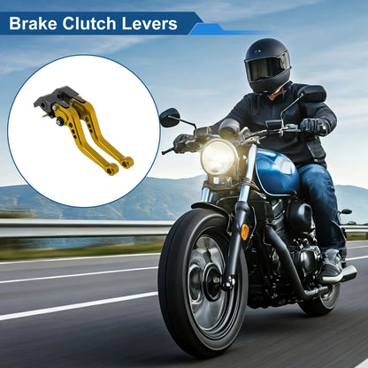Adjustable Short Brake Clutch Levers for Ducati Monster 1200/S/R (2014–2020) Gold Tone