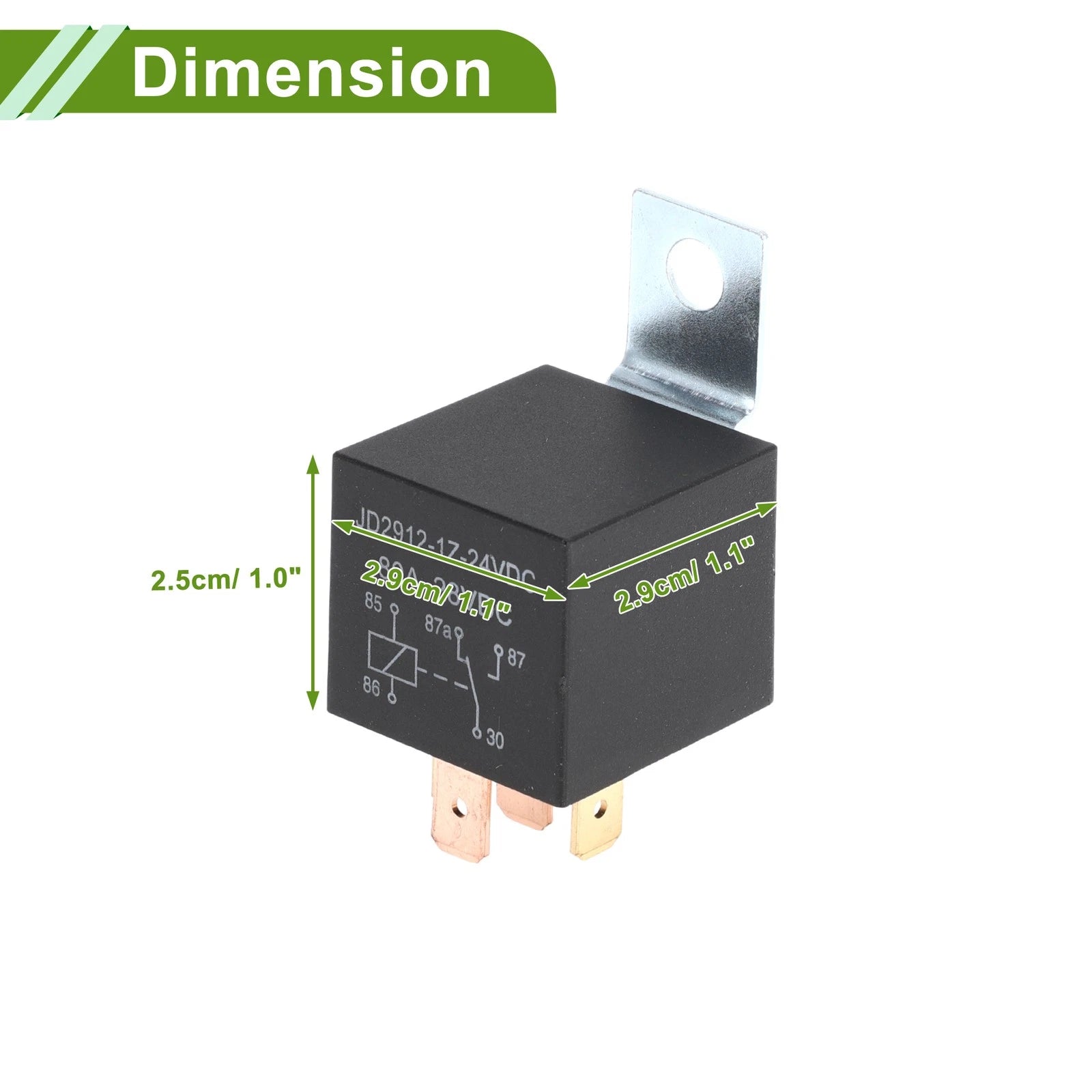 2X 5-Pin 24V 80A Waterproof Auto Relay for Universal Applications