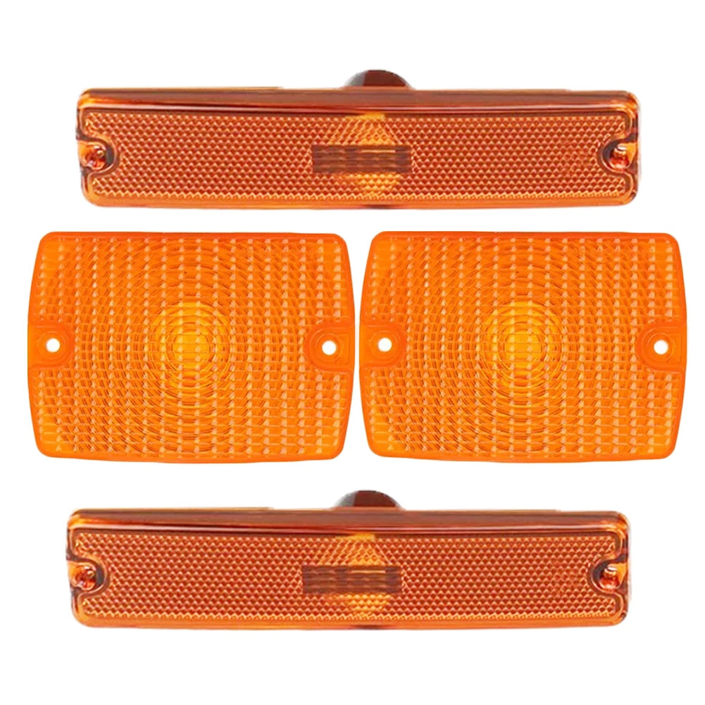 4X Turn Signal Light Housings Amber for Jeep Wrangler YJ (1987–1995)