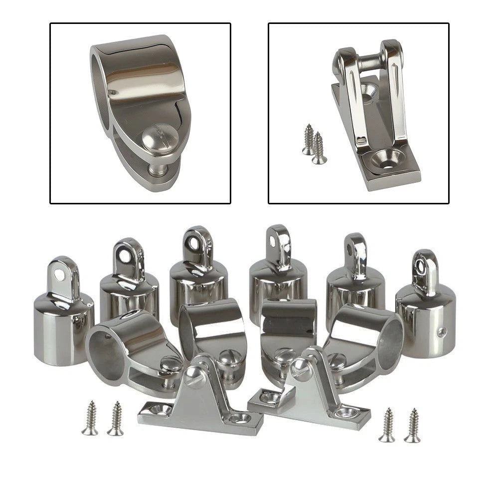12-Piece Top Fitting Kit for Marine Applications (316 Stainless Steel)