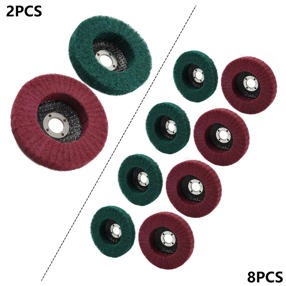 100mm Nylon Fiber Flap Buffing Wheel for Angle Grinder