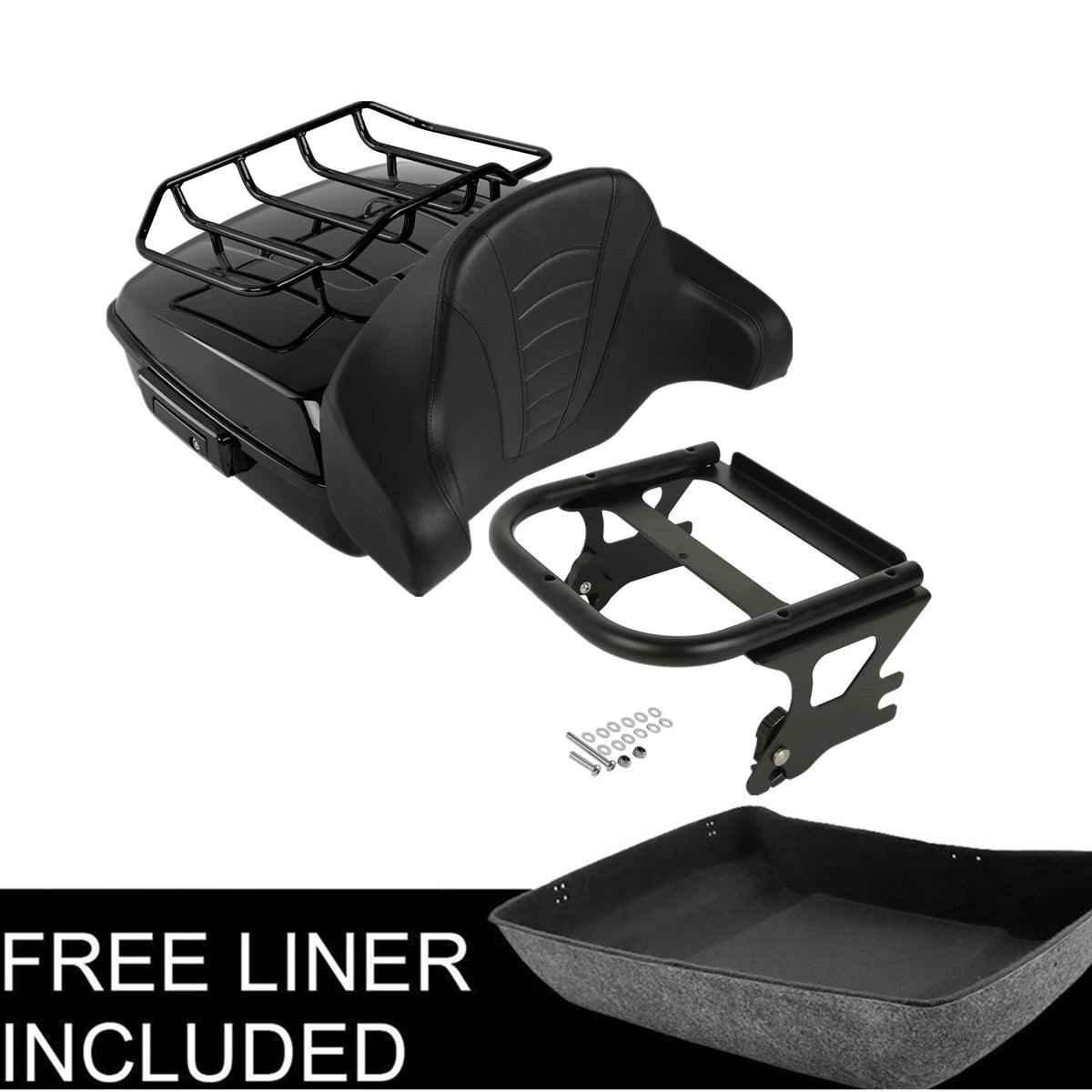Chopped Trunk Rack Pad for Harley Touring Electra Road Glide (1997–2008)