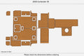 EVA Pad for Contender 38 Cockpit Swim Platform (2008) Teak Deck Faux Flooring Mat