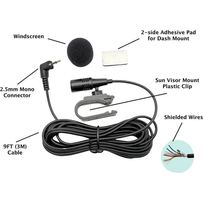 9ft Microphone Cable for Pioneer Car Radio (2.5mm Input)