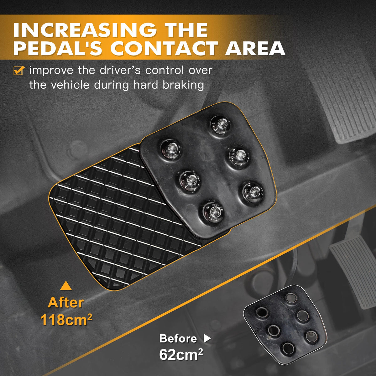 Brake Pedal Extender for Can-Am Maverick X3 (2017–2021) - Aluminum 118cm