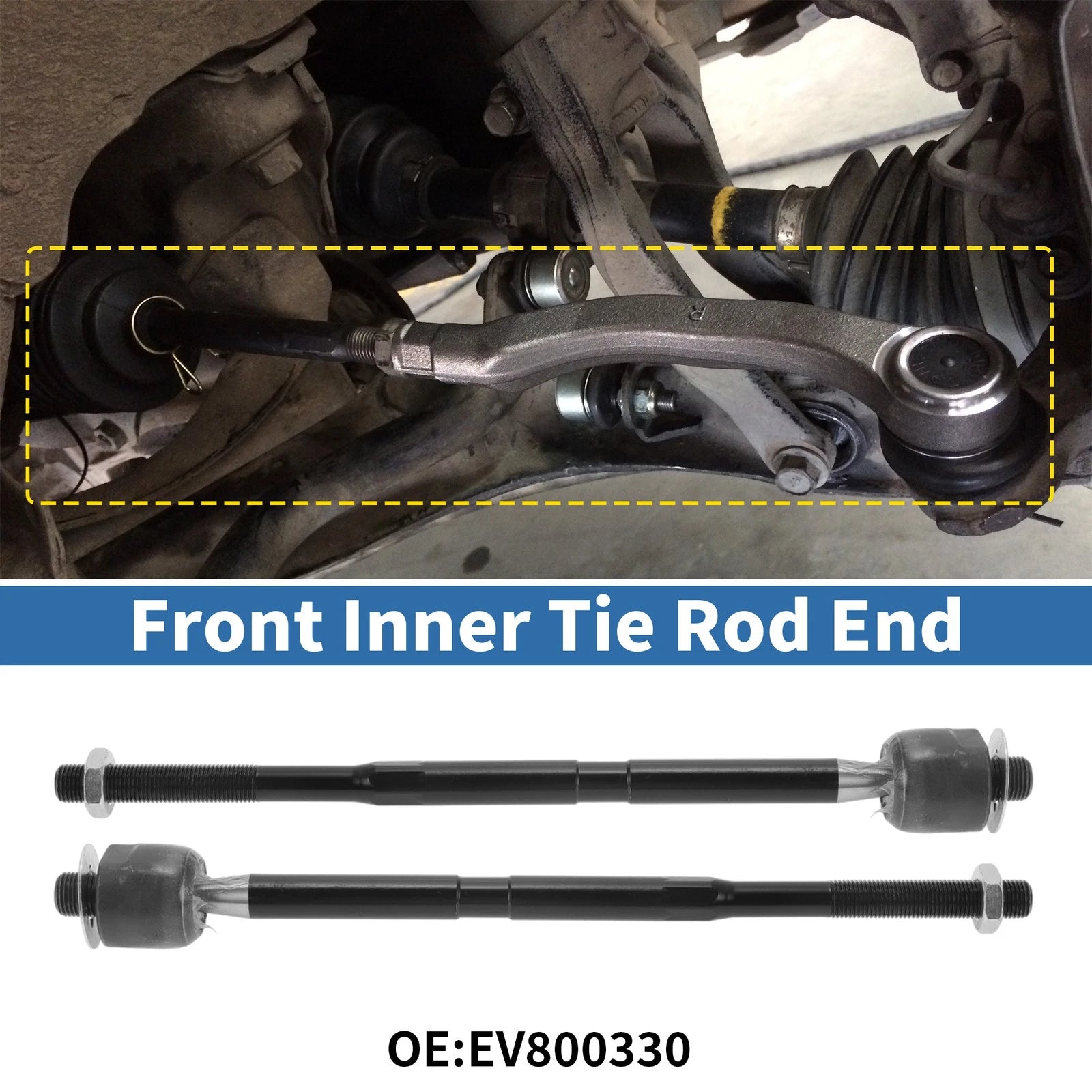 Inner Tie Rod End Links Front 2 Pcs for Chevrolet Captiva Sport (2007–2016)