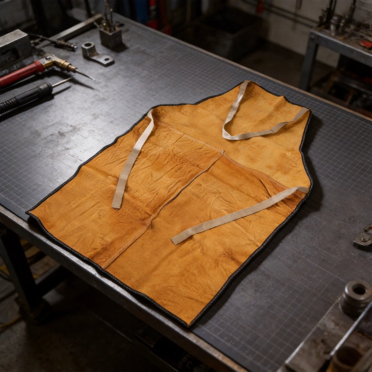 Professional Cowhide Welding Apron 65 x 90 cm for Craftsmen and Welders