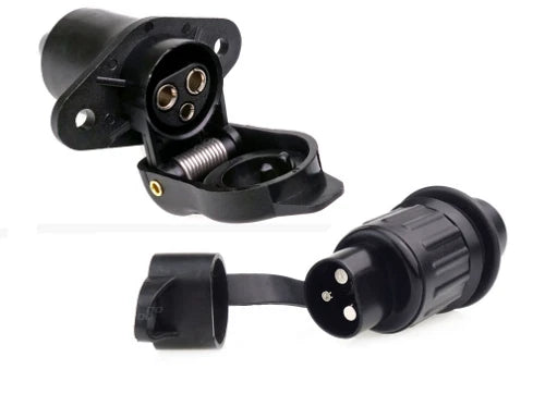 3 Pin Trailer Plug Socket for Agricultural Machinery (12V 24V)