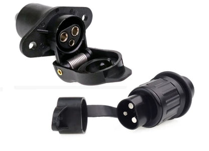 3 Pin Trailer Plug Socket for Agricultural Machinery (12V 24V)