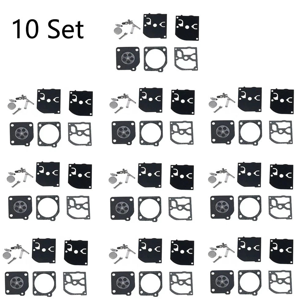 Set of 10 Carburetor Repair Kits for Poulan, McCulloch, ZAMA RB-39 Chainsaw