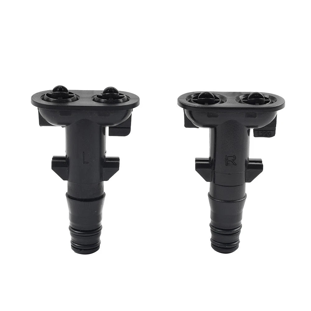 1 Pair Headlight Washer Nozzle for Land Rover Range Rover (2010–2012) ABS Black