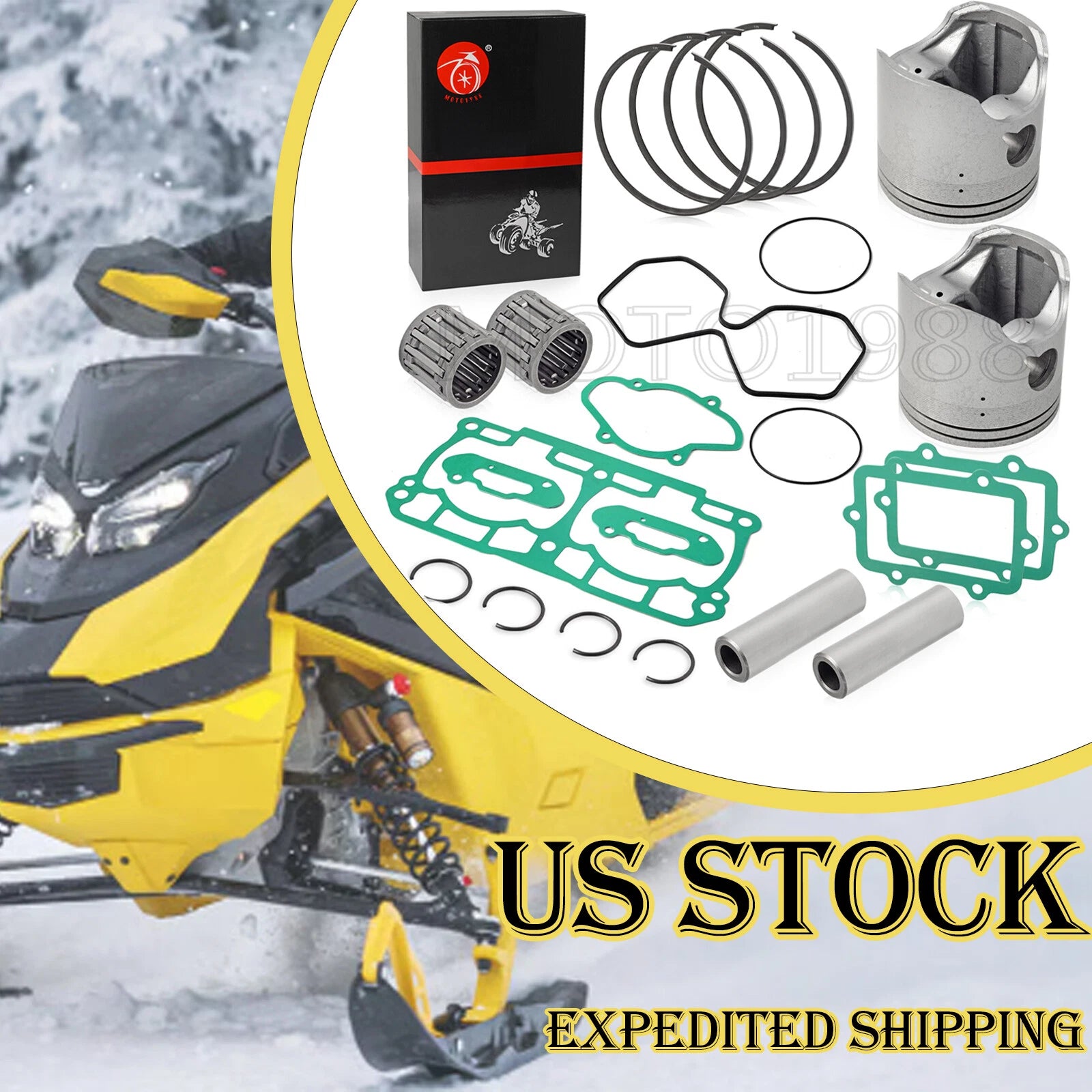 82mm Standard Piston Ring Gasket for Ski-Doo MXZ Adrenaline 800R (2008–2012)