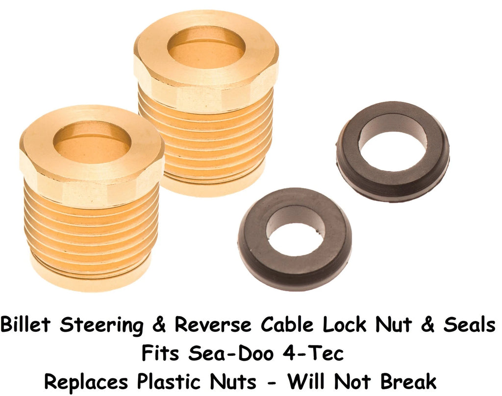 Reverse & Steering Cable Billet Lock Nut & Seal for Sea Doo RXP RXT (2002–2010)